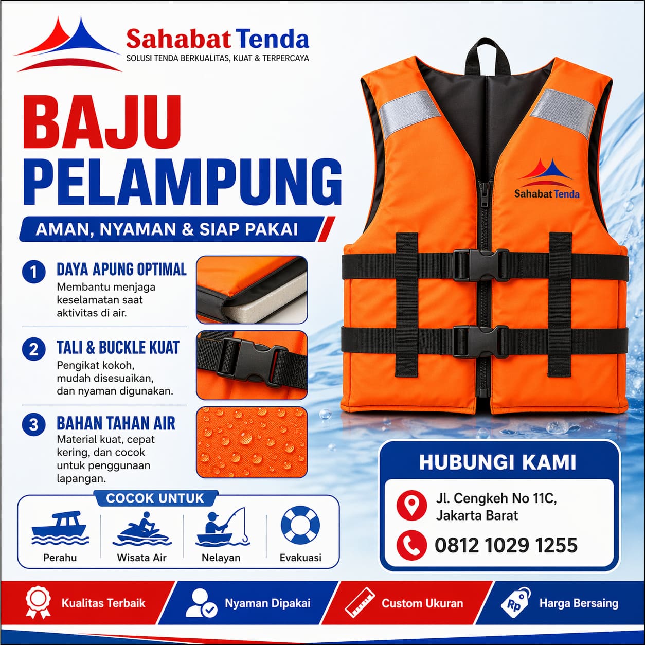 Distributor Supplier Produsen Baju Pelampung