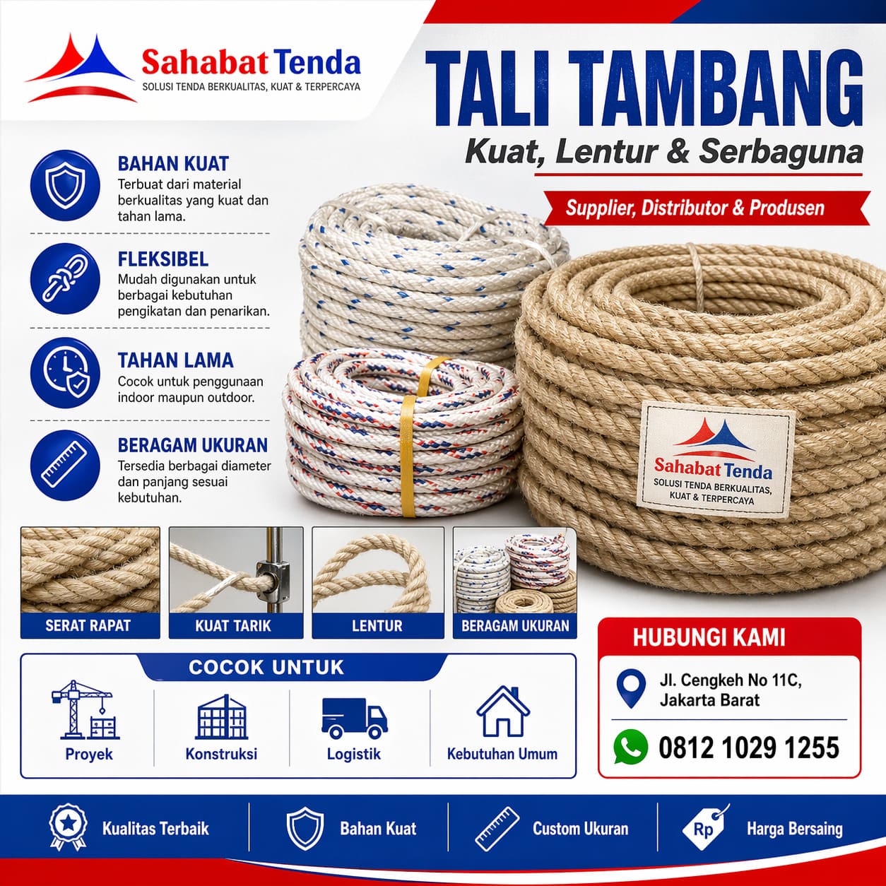 Distributor Supplier Produsen Tali Tambang