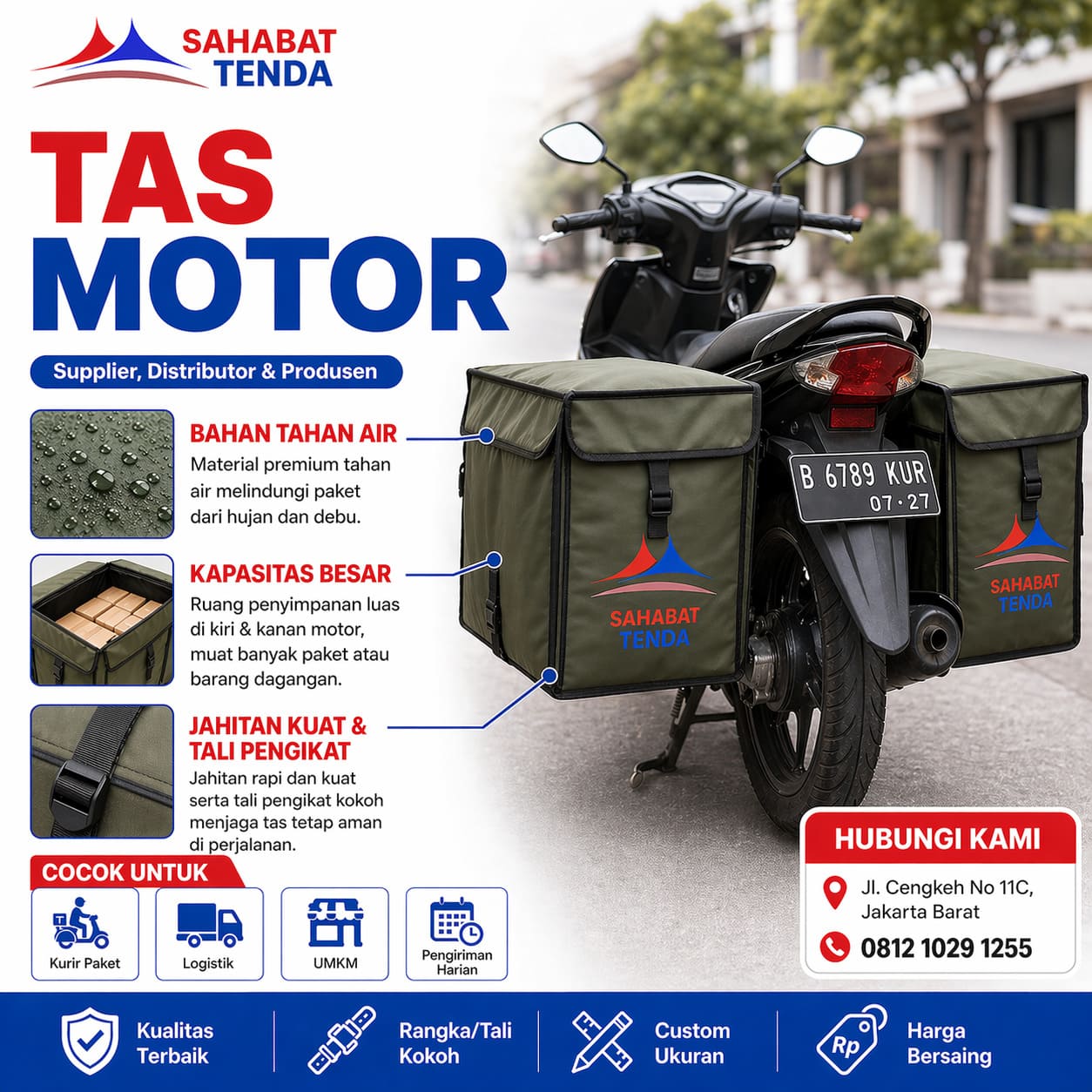 Distributor Supplier Produsen Tas Motor