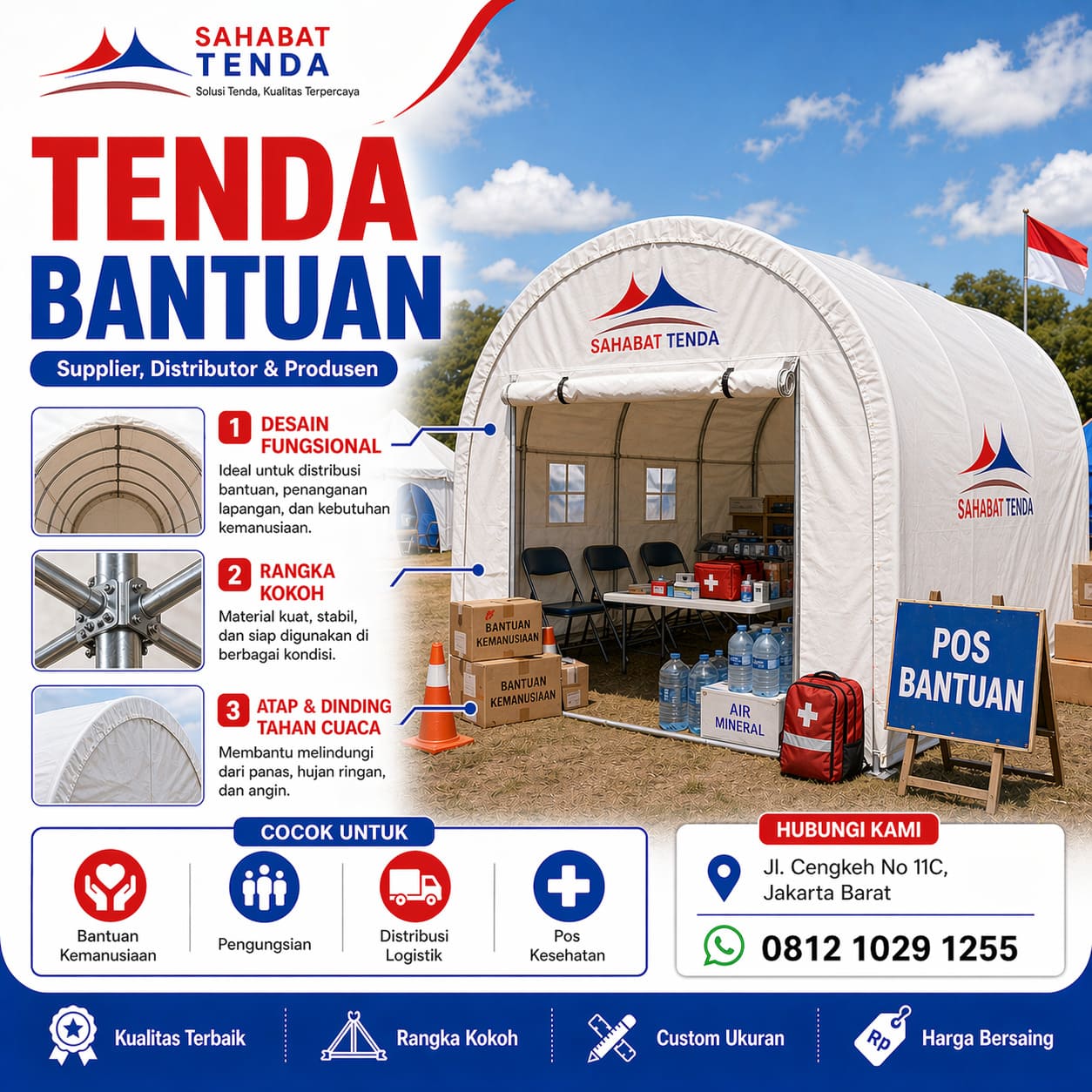 Distributor Supplier Produsen Tenda Bantuan
