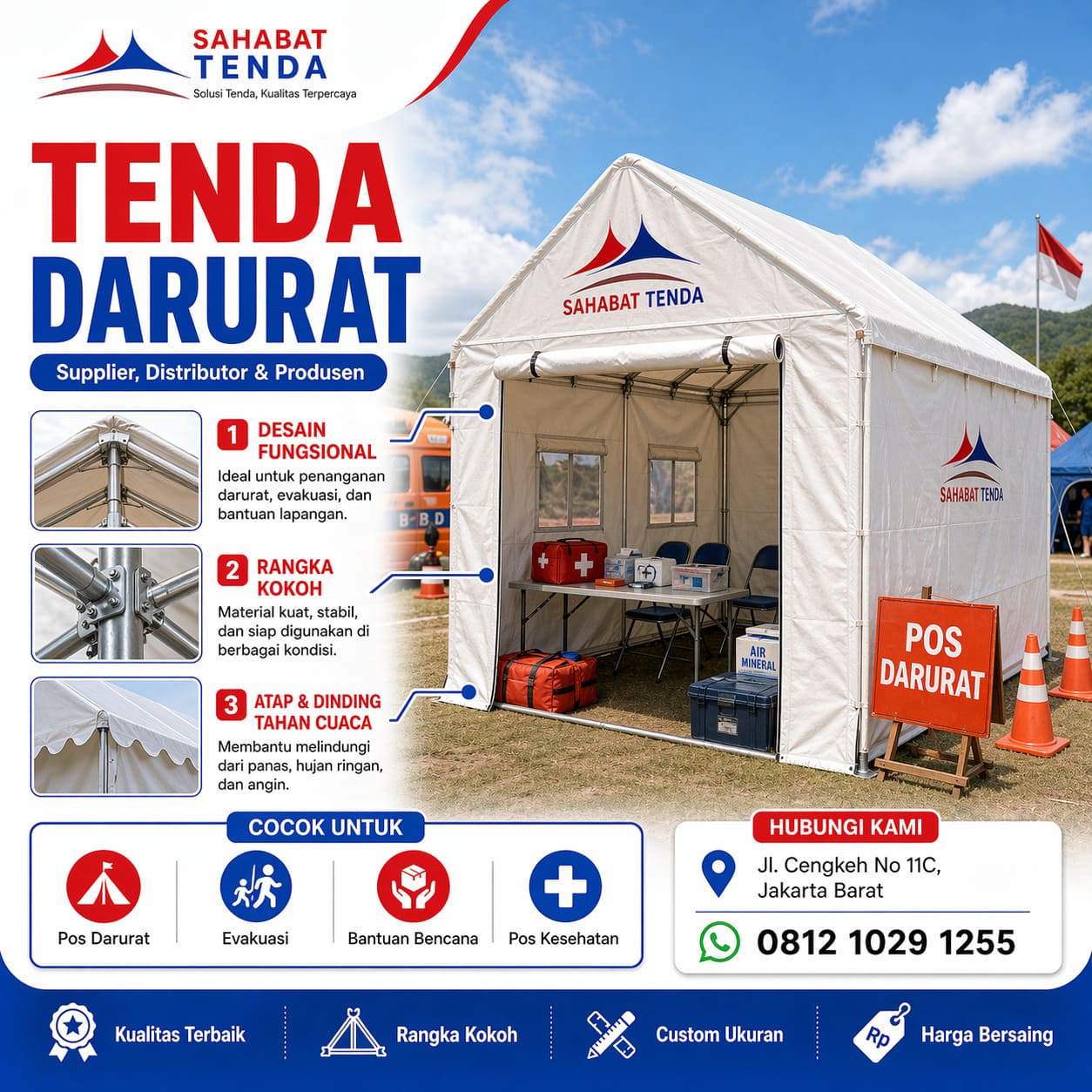 Distributor Supplier Produsen Tenda Darurat