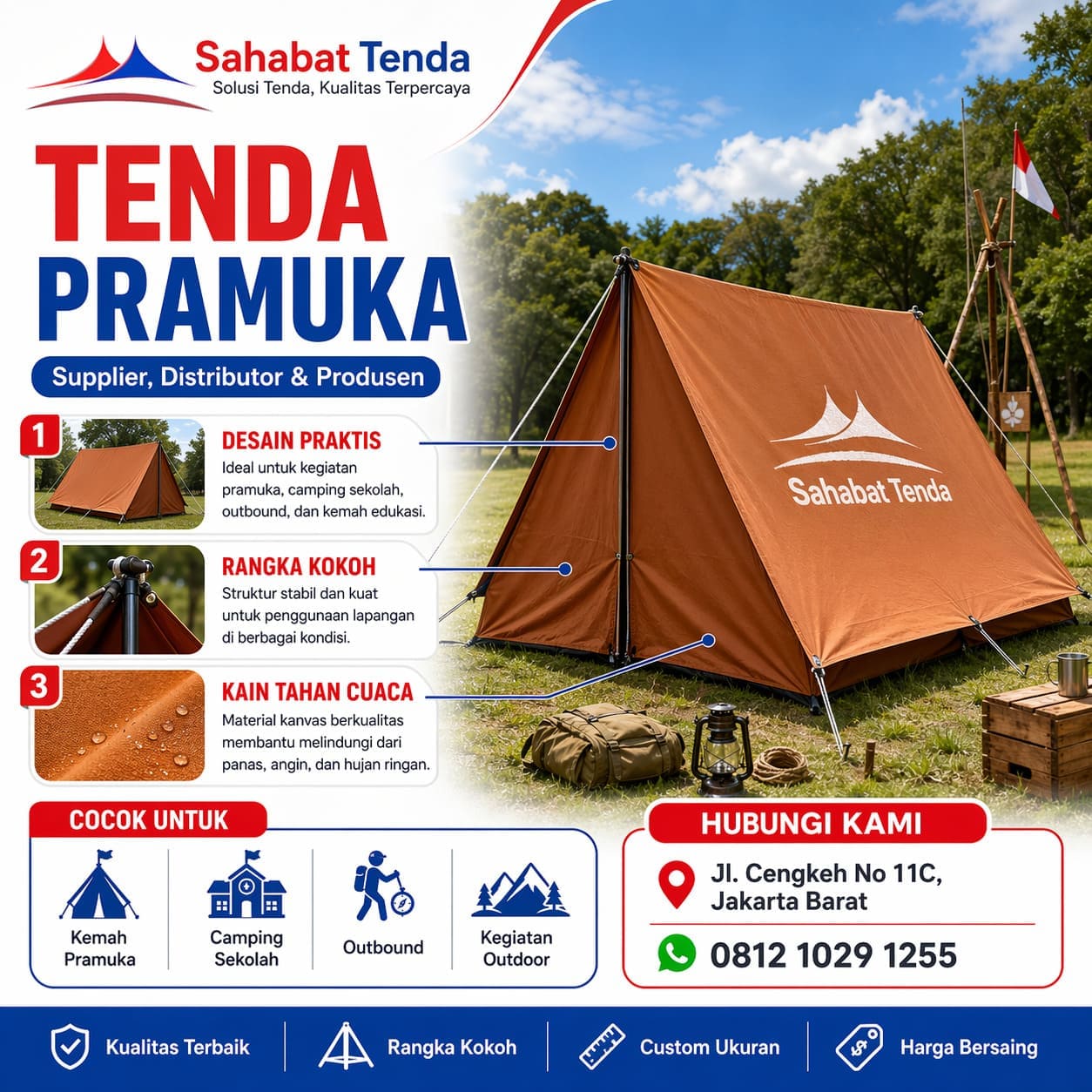 Distributor Supplier Produsen Tenda Pramuka