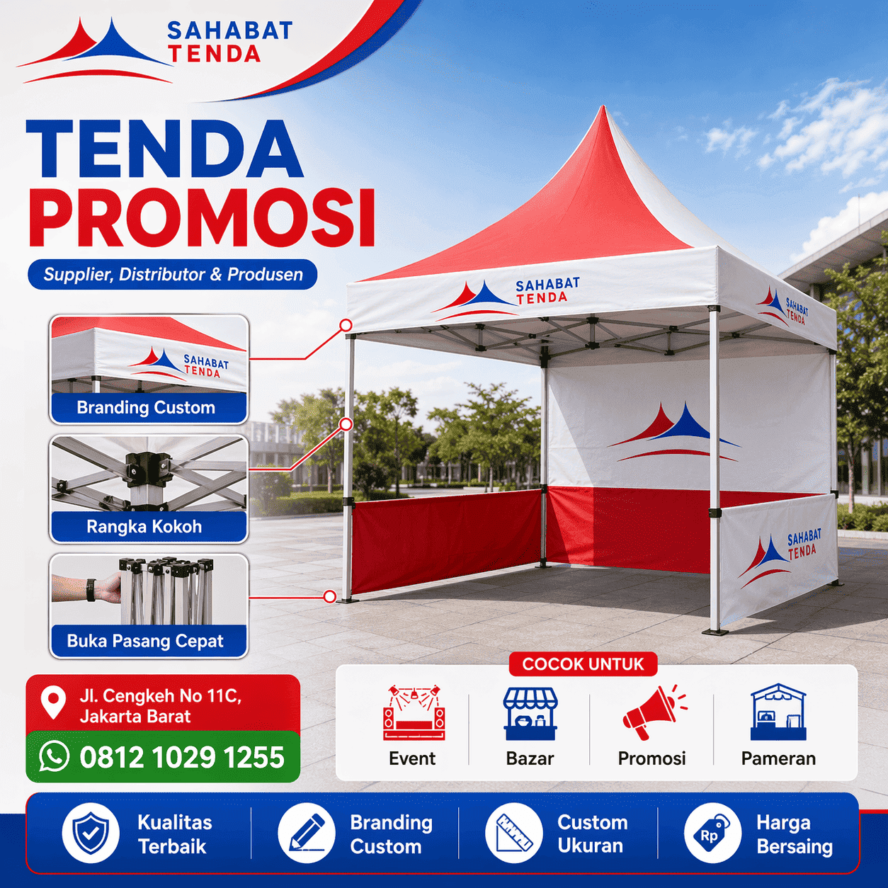 Distributor Supplier Produsen Tenda Promosi